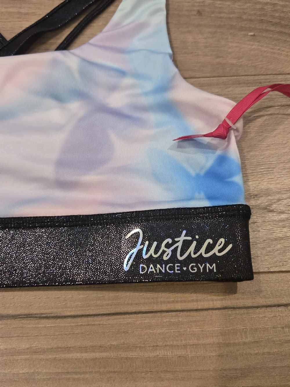 NWT Justice Girls Strappy Back Sports Bra size MED 10